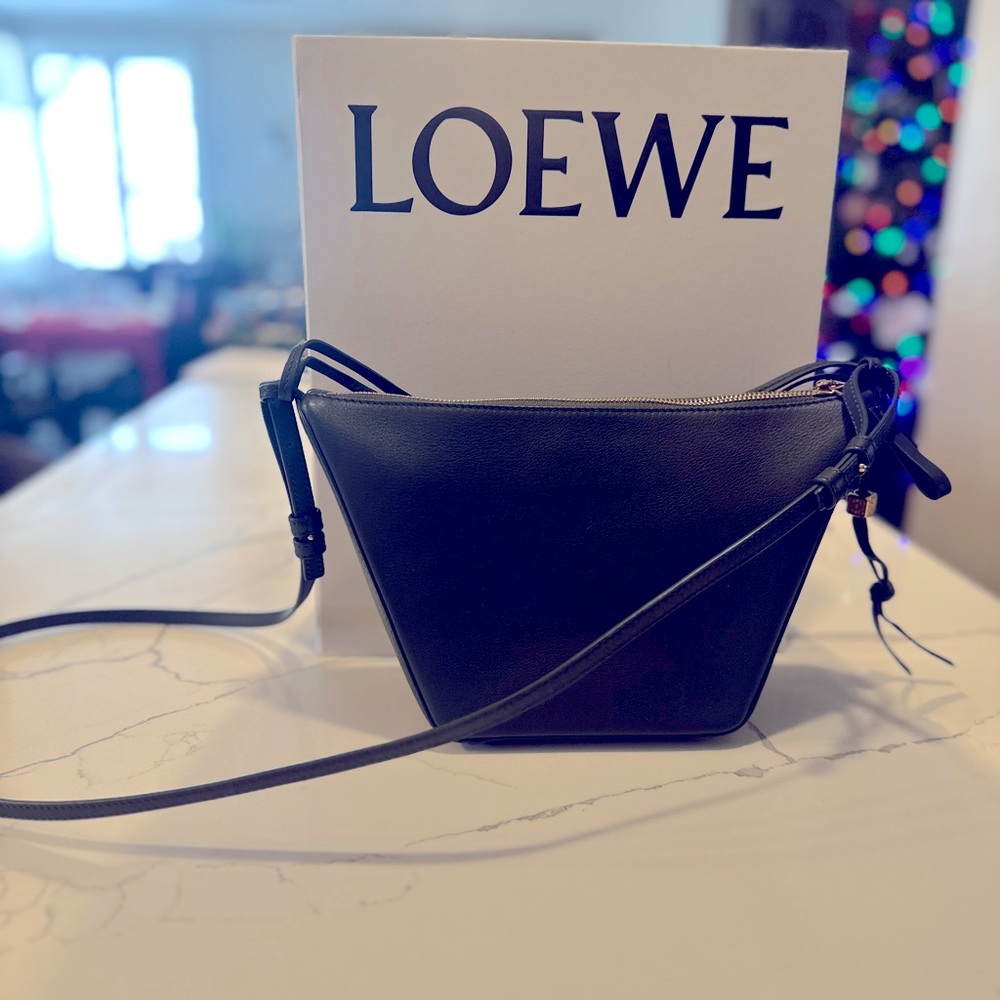 Loewe mini hammock hobo bag in Bottle Green